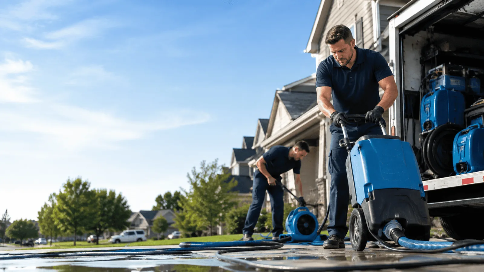 Pipe Leak Detection & Cleanup being performed in South Tamworth, NH